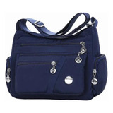 Azul Impermeable Bolso De Hombro Mujer Bolsa De Cuero Ym