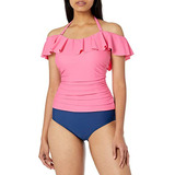 Tankini Tommy Hilfiger Mujer Con Hombros Al Descubierto