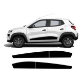 Adesivo Faixa Lateral Renault Kwid Preto