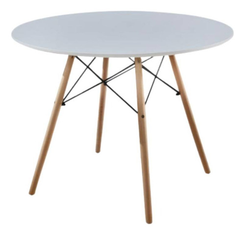 Mesa De Comedor Eames Redonda De 80cm 