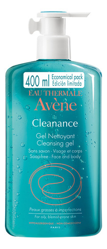 Avène Cleanance Gel Limpiador Purificador Piel Grasa 400ml Momento De Aplicación Día Noche