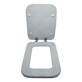 Asiento Inodoro Laqueado Ac. Inox. Compatible C/ Niza Gris