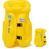 Chaleco Seguridad Inflable Flotador Niños Salvavidas Talla L