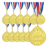 12 Pack Award Medals For Adults - Team Participation Trophie