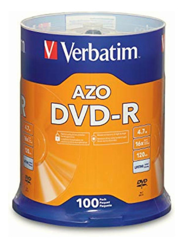 Verbatim 97460 Disco Grabable Dvd-r, 4.7 Gb, Hasta 16x,