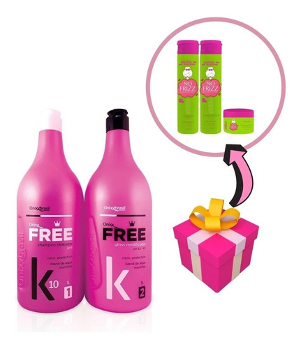 Kit Progressiva Onixx Brasil Free K10 Shampoo + Brinde