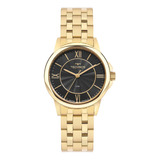 Relógio Technos Feminino Boutique Dourado - 2035mvy/1p Cor Do Fundo Preto