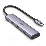 Hub Usb-c Ugreen 20841 4 Portas Usb 3.0