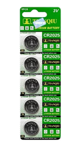 Pack X 5 Pilas Cr 2025 3v Alarmas Luz De Bici Juguete Cr2025