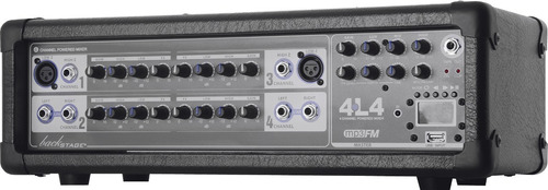 Consola Backstage 4l4 Amplificada Usb Mezcladora 4 Canales