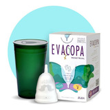 Copa Menstrual Evacopa Talle 2 + Vaso Verde Color Transparente