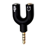 Plug Adaptador Splitter Headset Fone Microfone P2x P3 Áudio 