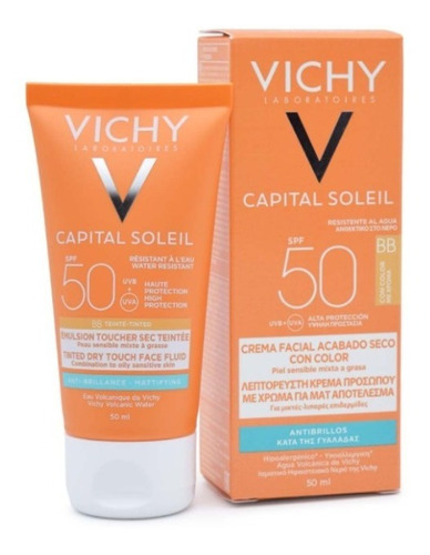 Crema Facial Acabado Seco Con Color Spf50 | Vichy | 50ml