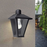 Farol Jardin Exterior Chapa 3 Caras Pared Apto Led