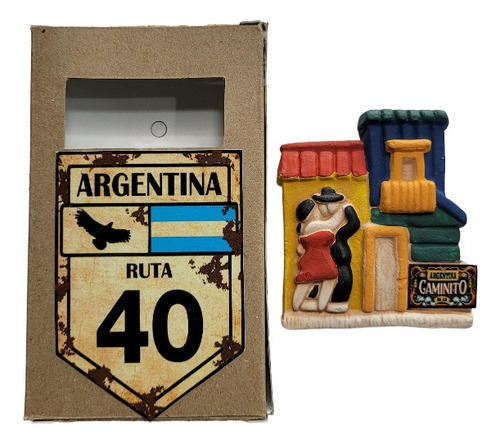 Iman Magnet Buenos Aires Argentina Tango Caminito Ceramica  