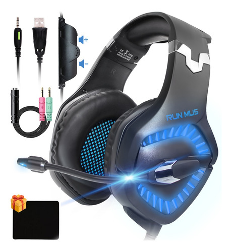 Audifonos Gamer Con Microfono Alambrico Usb 3.5mm Pc/laptop