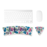 Pack Reposa Muñecas Teclado De Microperlas Relax Home Office