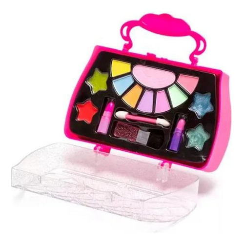 Polibrinq Maleta Maquiagem Infantil Sombras Batom E Gloss 