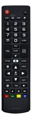 Controle Remoto Compatível Com LG Smart 32lh510b - 32lh515b