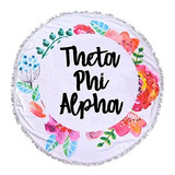 Toalla Redonda Floral Theta Phi Alpha - 60 