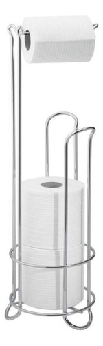 Soporte Organizador Metalico Rollos Papel Higienico Baño Color Plata