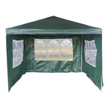 Gazebo Easy Set 3x4 Armable Carpa Toldo Caño Camping + Pared