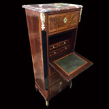 Antiguo Gabinete Secreteire Chiffonier Luis Xv 1930 Marmol