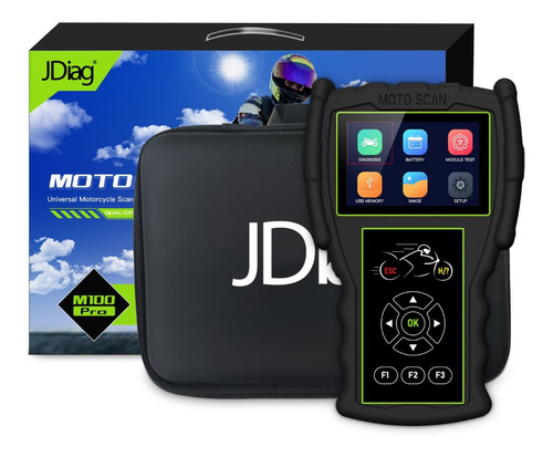 Scanner Diagnostico Moto Motoscan Jdiag M100 Pro Full Cables