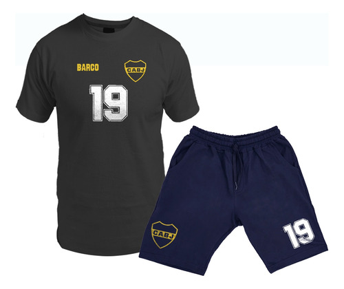 Conjunto Remera Y Bermuda De Colo Barco /cabj/ N 19/ Futbol