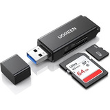 Leitor De Cartão Ugreen Usb 3.0 Sd Micro Sd Tf 40752 5gbps