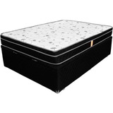 Cama Box Baú Colchão Casal Molas Verticoil 138cm