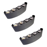 3 Pz Lampara De Pared 40w Arbotante 8 Luces Luz Calida T3518