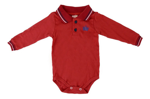 Body Infantil Masculino Baby Bless Gola Polo Vermelho-0124b