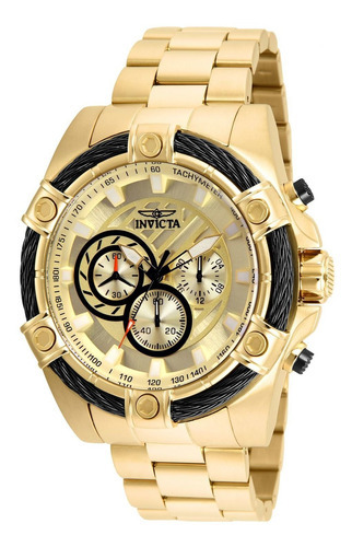 Reloj Invicta 25515 Bolt Cuarzo Hombres Color De La Correa Oro