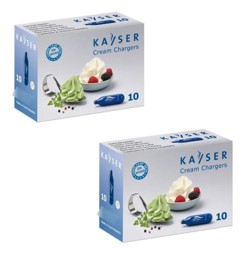 Capsulas Kayser Para Cremeras Caja X 20 Unidades Promo