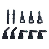 Kit Com 10 Conector Quick Engate Rápido 8mm  Gol Corsa Clio