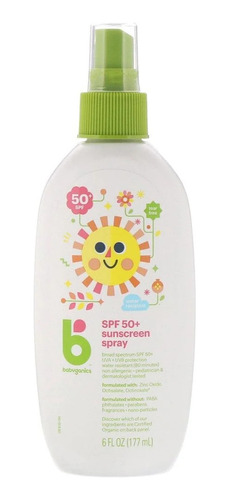 Protetor Solar Babyganics Spray Spf 50+ 177ml -importado Eua