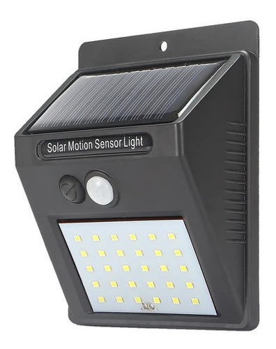 Luminária Led Solar Gaya Com Sensor De Presença 4w 180l Cor Preto 110v/220v