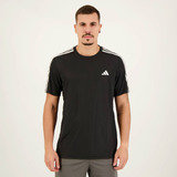 Camiseta adidas Essentials 3 Listras Preta E Branca