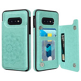 Funda Para Samsung S10e Verde 5.8 Pulgada Pu Piel Sintetica