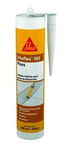 Sellador Poliuretano Pintable Sikaflex Pisos Juntas 280ml