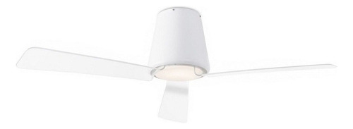 Ventilador De Techo Grok Garbi Blanco Satinado Con 3 Palas Color  Transparente De  Acrílico, 132 cm De Diámetro 220 v