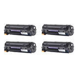 4x Toner Compativel Cf283a 283a 83a M201dw M125 M127 M127fn