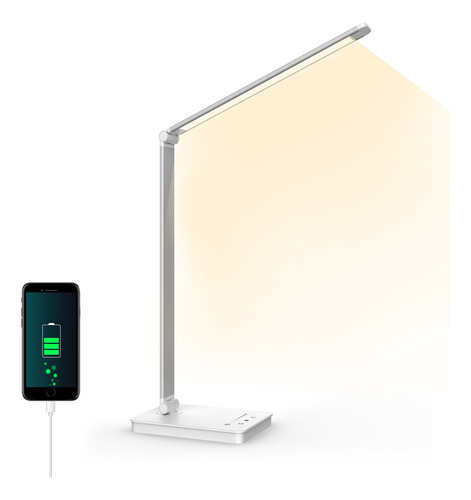 Lampara De Escritorio Led Mesa Luz Noche 5 Modos 10 Niveles