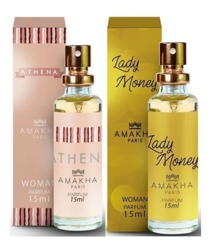 Perfume Amakha Paris Feminino Athena E Lady Money 15ml