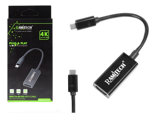 Cable Convertidor Adaptador Usb 3.1 Tipo C A Hdmi 4k