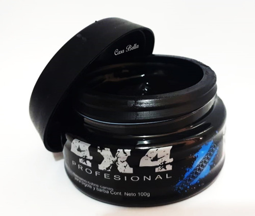 Balsamo Negro Cubre Canas Para Bigote Y Barba 4x4 100gr