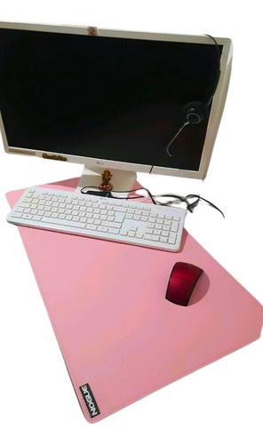 Desk Pad Minimalista Mesa 90x40cm Em Couro Sintetico Mouse