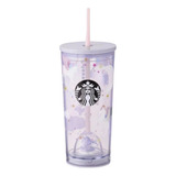 Vaso Starbucks Unicornio Morado Tailandia Hongkong 2023 18oz