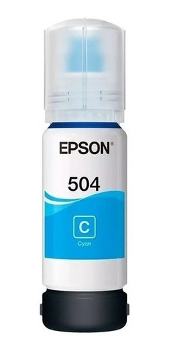 Tinta Epson 504 Cyan  L4260 L6270 L6191 L6171 L6161 L4150 